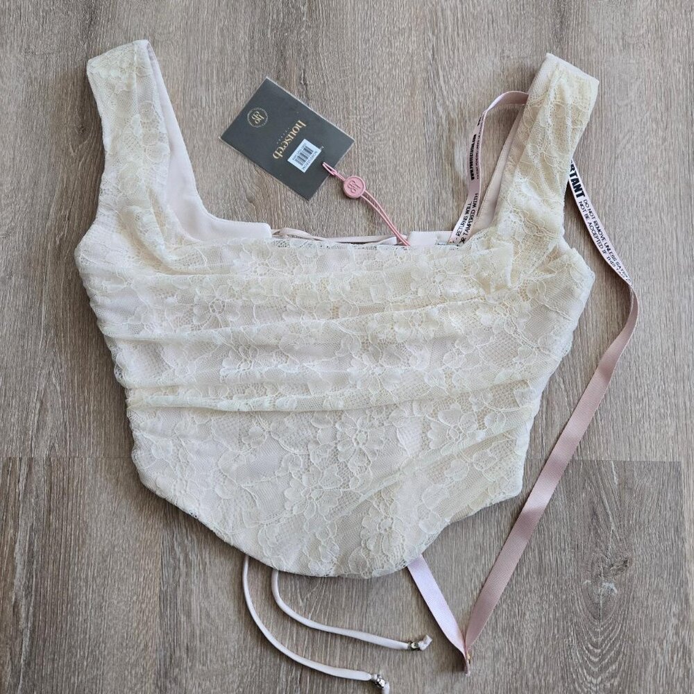 NWT House of CB Una Corset Top Size Small (D-E Cup)